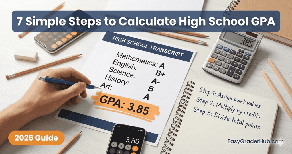 how to calculate high school gpa