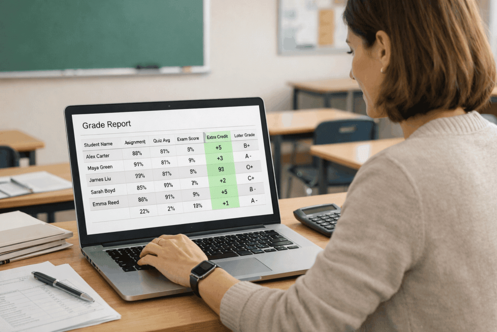 how to calculate extra credit in final grade