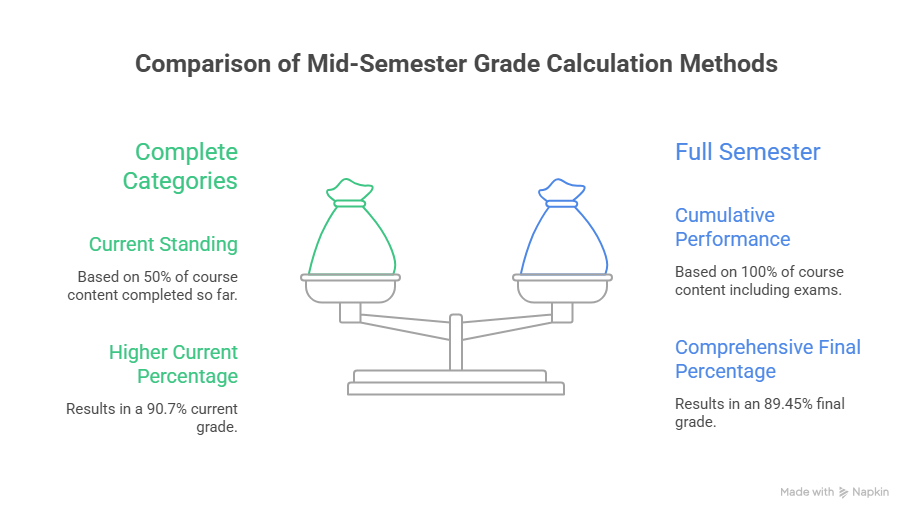 Complete Categories vs. Full Semester infographic