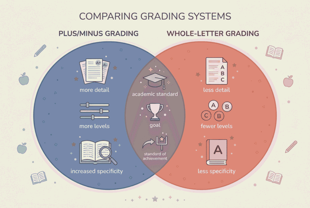 PlusMinus Grading vs. Letter Grading