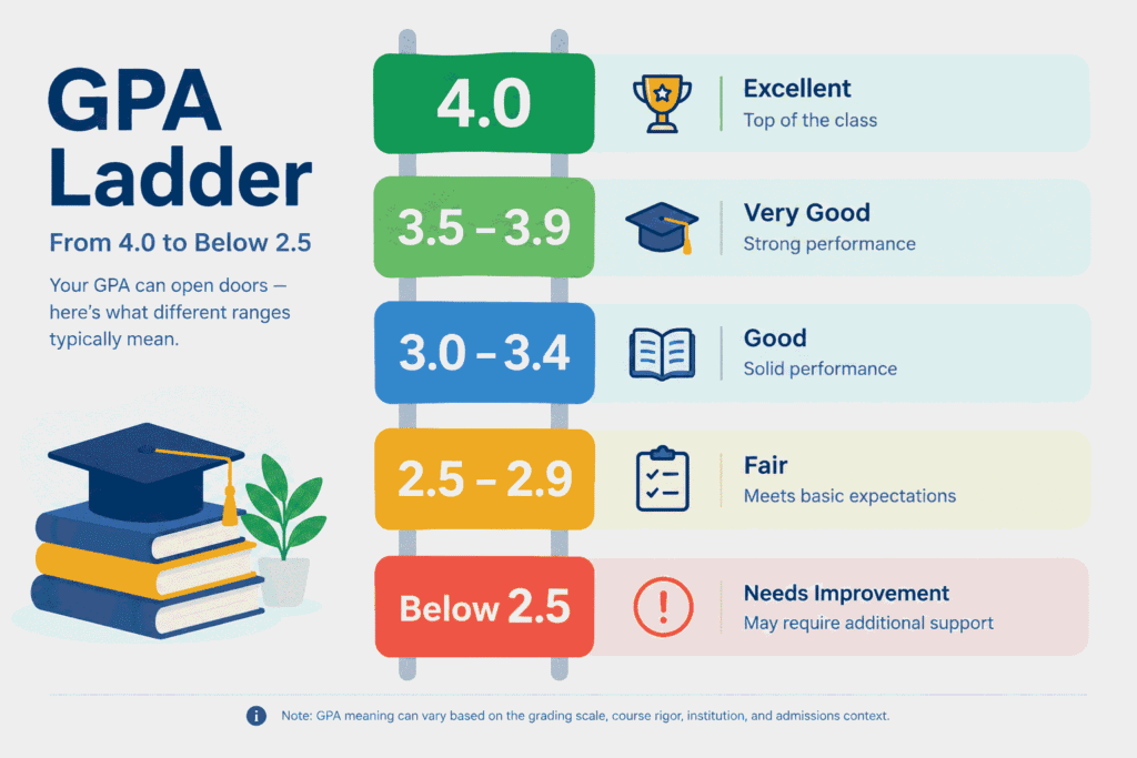 a representation of GPA and their meaning